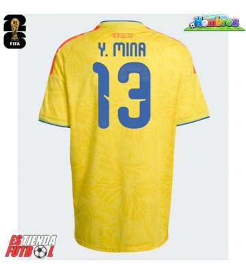 Colombia Yerry Mina #13 Primera Equipación Mundial 2026 Manga Corta